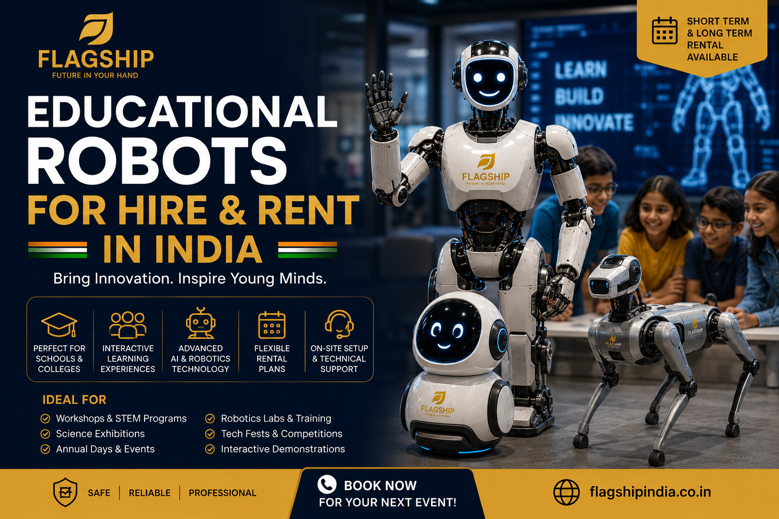 Educational Robots for Hire and Rent in India