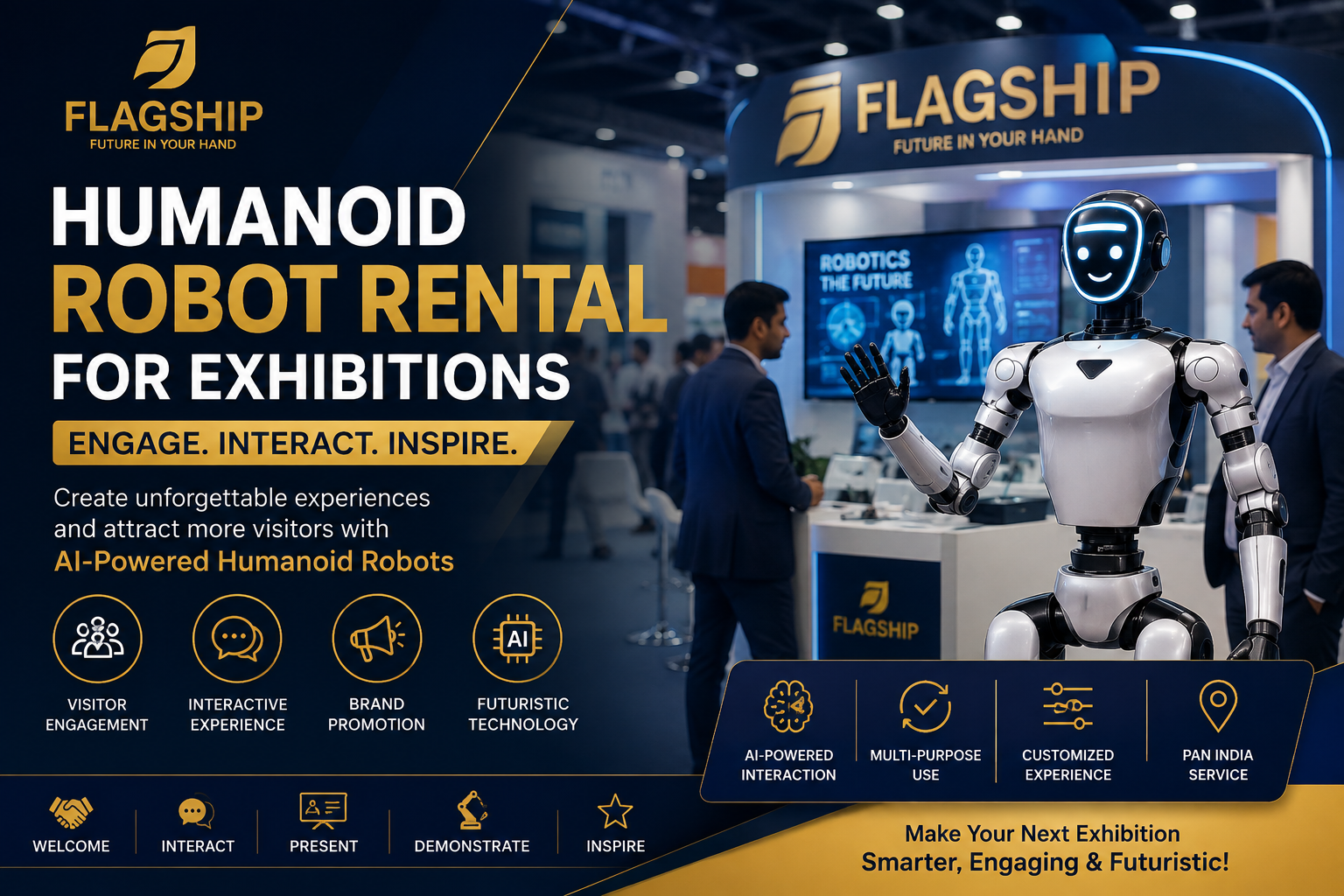 Humanoid Robot Rental for Exhibitions