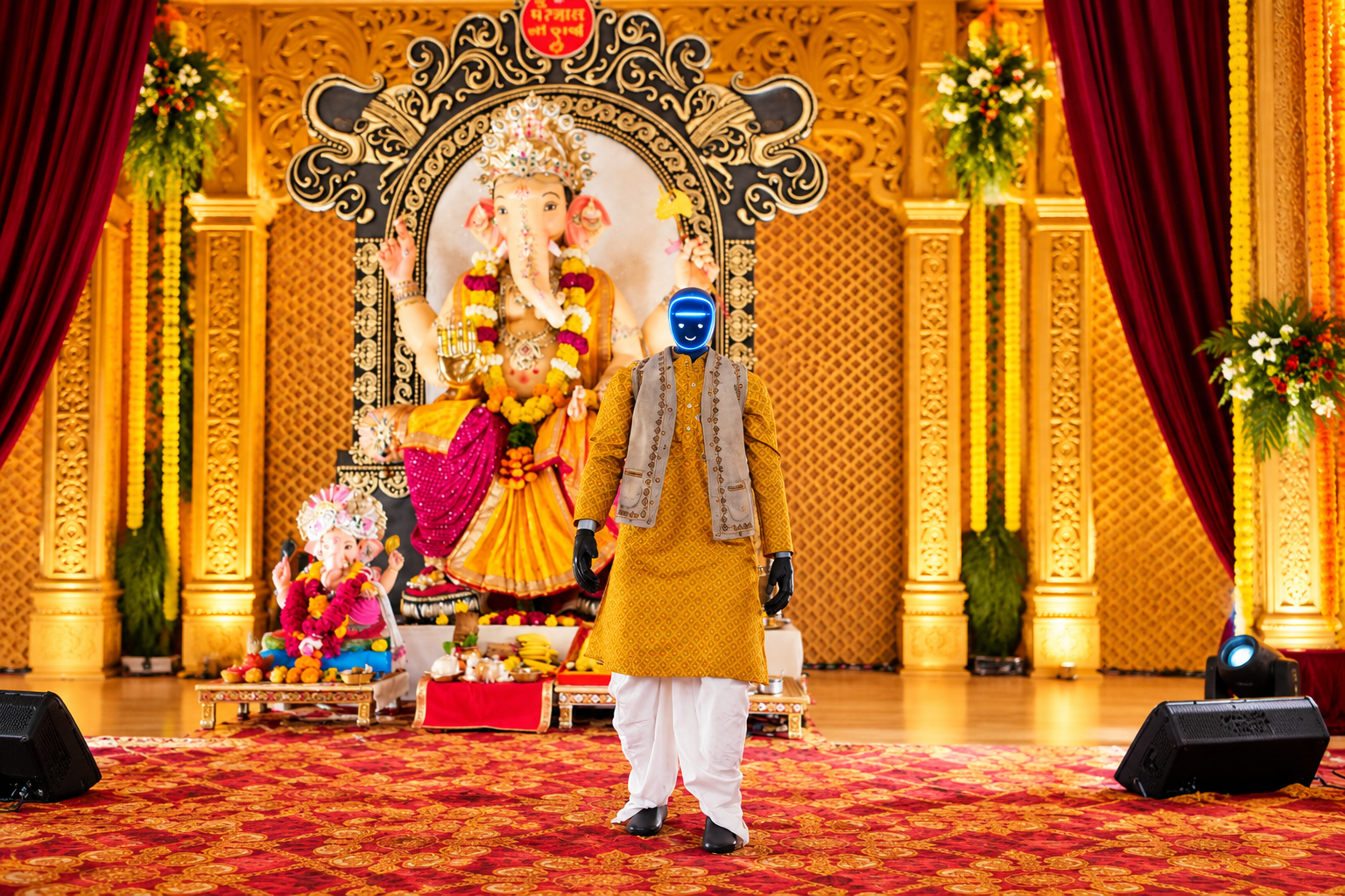 humanoid robot for Ganpati celebration in Ahmedabad